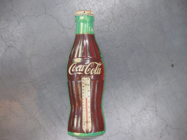 hg2683 コカ・コーラ 瓶型温度計 片面 【昭和レトロ百貨店】