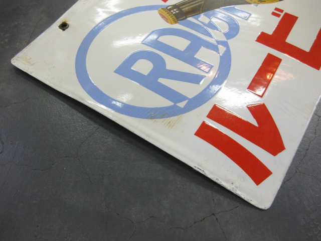 hz0351 カスケードビール／オラガビール 両面 【戦前のホーロー看板屋