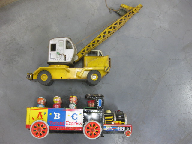 1956年 昭和31年 ブリキ クレーン車 おもちゃ レトロ - おもちゃ