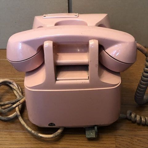 sr2549 ピンク公衆電話674-A2 【昭和レトロ百貨店】